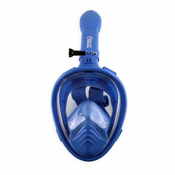 MASTER Maska za potapljanje s celim obrazom XS modra