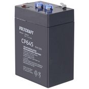 Voltcraft VOLTCRAFT CE6V/4\,5Ah VC-12713940 svinčeni akumulator 6 V 4.5 Ah svinčevo-koprenast (Š x V x G) 70 x 107 x 47 mm ploščati vtič 4\,8 mm brez vzdrževanja, (20829123)