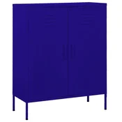 Vidaxl omara za shranjevanje mornarsko modra 80x35x101,5 cm jeklo