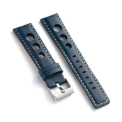 Kožni kaiš Diloy 22mm DIL355.5 Teget boja