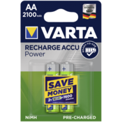 10x2 Varta Rechargeable Accu NiMh 2100 mAh Mignon