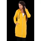 Womens long hoodie Kesi - mustard