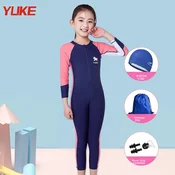 Yuke Set Kupaci kostim za devojcice, 5 delova, Teget
