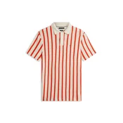 TOMMY HILFIGER Majica temno oranžna/off-bela