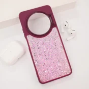 Maska Crystal Dots za Xiaomi Redmi 14C/ A4 (2025) bordo