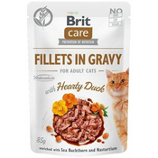 Brit BRIT Care Filleti v omaki z račjo za mačke - mokra hrana, 85 g - optimalno za splošno zdravje odraslih mačk