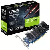 ASUS GeForce GT 1030 2GB GDDR5 VGA nizek profil grafične kartice za tiho HTPC konfiguracijo (z I/O port brackets), PCIe 3.0, 1xDVI-D, 1xHDMI 2.0b - 90YV0AT0-M0NA00