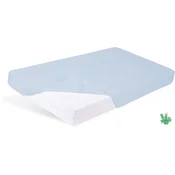 BabyMatex Rjuha Jersey Bamboo 70x140x10 BAMBUS z elastiko modra