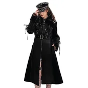 Ženski plašč DEVIL FASHION - Black Gothic Punk - CT240