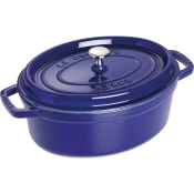 Oval Cocotte cooking pot, cast iron, 29cm/4.2L, Dark Blue - Staub