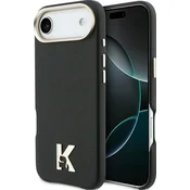 Karl Lagerfeld KARL LAGERFELD ovitek za iPhone 17 Air, združljiv z MagSafe KLHMP17M5PGFKHGK (PU FW W/ KHead Logo) črn