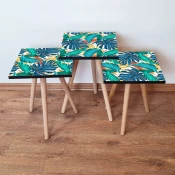 Hanah Home Set klub stocica 3Shp285, 3 komada, Šarena