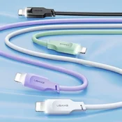 1 to 3 Usams Lightning Kabel 1.2M 2.4A Za Iphone 12 13 14 S Funkcijo Hitro