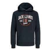 JACK & JONES Majica  mornarska / karminsko rdeča / bela