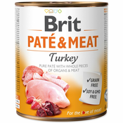 Brit Konzervirana puranja pašteta in meso v pločevinkah - 800 g