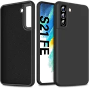 shumee SILIKONSKI OVITEK MAT ČRN ZA SAMSUNG GALAXY S21 FE 5G SM-G990B