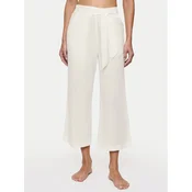 Triumph Hlače iz tkanine Summer 10222571 Écru Relaxed Fit
