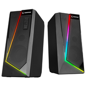 Rampage RMS-X8 MAJESTY Zvucnici, Bluetooth & FM RGB 2.0 crni