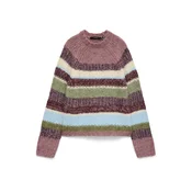 VERO MODA Pulover VMOSAKA bež/svetlo modra/jabolko/jajčevec