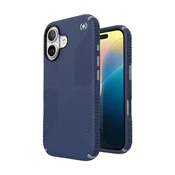 shumee Speck Presidio2 Grip - ovitek za iPhone 16 (obalno moder / prašno siv / bel)