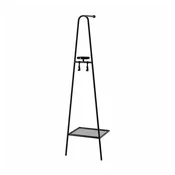 ÄLGANÄS Civiluk s odlaganjem za obucu, crna, 46x39x166 cm
