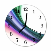 tulup.si Steklena okrogla ura Abstraktne linije fi 30 cm