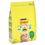 PURINA Friskies za macke s kunicem, piletinom i povrcem - 4 kg