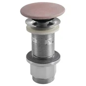 Odtok za umivalnik 5/4, click-clack, betonski čep, 10-80 mm, roza - Rdeča/rožnata barva - Sapho - 24 - Plastika - 5/4 - 14
