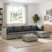 6 kos Ratan lounge set s blazinami GENDT Naravni rattan