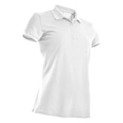Bela ženska polo majica s kratkimi rokavi za golf MW500