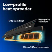 Crucial Pro/DDR5/128GB/5600MHz/CL46/2x64GB/črna