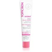 Topicrem Vlažilna krema za sijočo kožo za občutljivo, normalno do mešano kožo HYDRA+ (lahka vlažilna krema za sijočo kožo) 40 ml