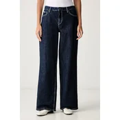 Guess Jeans kavbojke s širokimi hlačnicami ženske