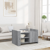 Stolic za kavu siva boja hrasta 80x50x50 cm konstruirano drvo