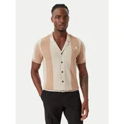 Beverly Hills Polo Club Srajca M7613-HR Temno bež Regular Fit