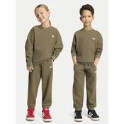 adidas Trenirka Loose Sweat Jogger Set KT1769 Khaki Regular Fit