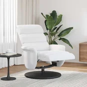 Vidaxl Naslonjač na ležanje Bela 98 x 71 x 106 cm PU