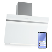 Klarstein Ava 60, kuhinjska napa, 60 cm, stenska, WiFi, A++, 515 m3/h, zaslon na dotik (CGCH3-Ava-60WH)