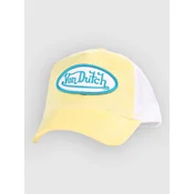 Von Dutch Velvet Trucker Cap yellow