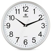 Power Zidni sat, 30 cm, Srebrne boje