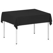 vidaXL Klobučevina za mizo Pravokotna Temno siva 140 x 160 cm