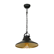 Luster na lancu IRON 1xE27/60W/230V