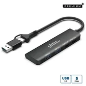 shumee MicroConnect UC0066 USB-C 4-v-1 vozlišče