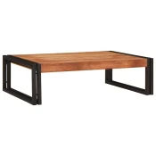 Polica za kupaonicu Smeda 80 x 50 x 23 cm Cvrsto drvo akacije