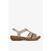 Sandali Rieker 62850-90 Živo roza