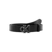 Calvin Klein Pas  črna / srebrna
