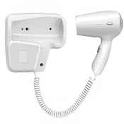 AVIZAR Stenski sušilec za lase 1200W, 2 hitrosti, nosilec, Bela, (5000266150)