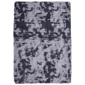 Vidaxl Visoka košata preproga NAVARRA temno siva 240x340 cm poliester
