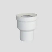 58 A02 01 0099: WC priključni del SANIT, D:1 60 fi: 90, alpsko beli