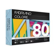 Papir barvni a4 fabriano colore pastelne barve 80gr FABRIANO - MODRA